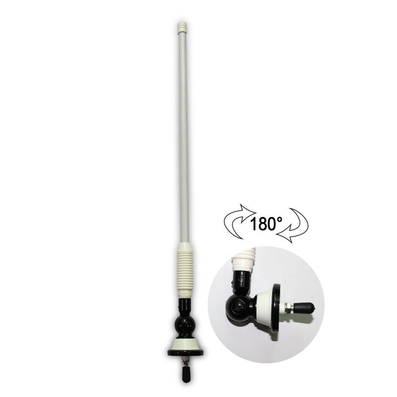 Herdio Waterproof Marine Antenna Rubber Duck Dipole Flexible Mast FM AM Antenna for Boat Radio Car ATV UTV RZR SPA - Image 4